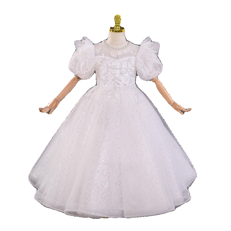 女童夏装公主裙礼服洋气儿童装花童生日主持人演出服夏季连衣裙子,淘宝优惠券,粉丝福利购,淘宝优惠卷