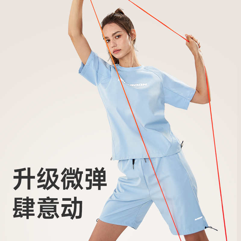 悦步暴汗服女套装大码发汗衣跳绳跳操服跑步健身房训练出汗爆汗服-图2