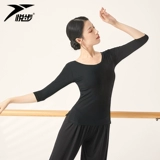 Танцевальная одежда топы для женского тела балетной танцевальной одежды с длинные рукава латинские танце