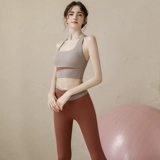 Одежда для йоги, комплект для спортзала, противоударная спортивный бюстгальтер, леггинсы для тренировок, для бега, популярно в интернете