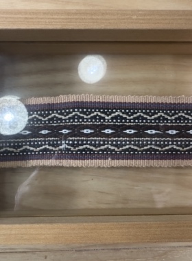 海南特色黎族手工织锦画框装饰摆件工艺品纪念品 天然植物染色