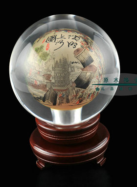水晶球清明上河图商务开业礼品