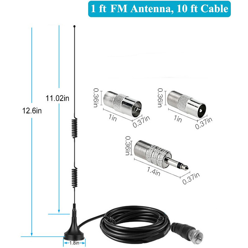 室内数字高清收音机F收音机立体声磁性座FM收音机天线FM ANTENNA,淘宝优惠券,粉丝福利购,淘宝优惠卷