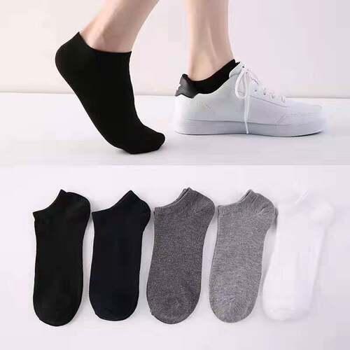 10 pairs of men women MoChuan sock socks black light cotton - 图1