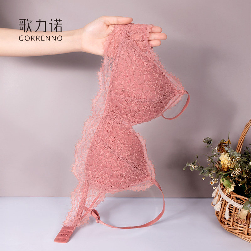 歌力诺无钢圈夏季性感蕾丝舒适内衣 歌力诺文胸