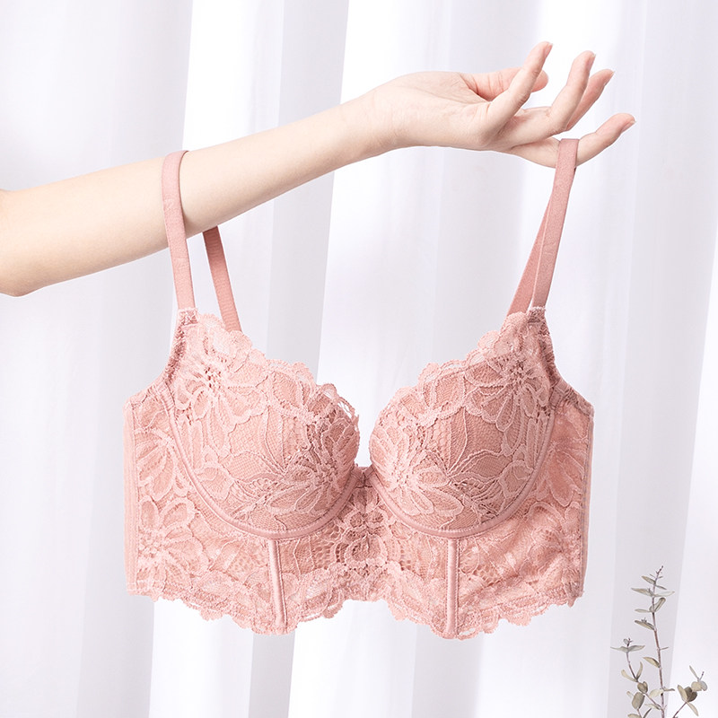 夏蕾丝收副乳调整型防下垂薄款内衣 歌力诺文胸