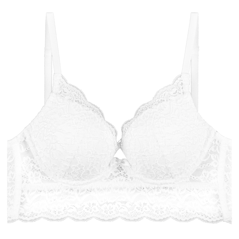 歌力诺性感纯欲夏季法式白色内衣 歌力诺文胸