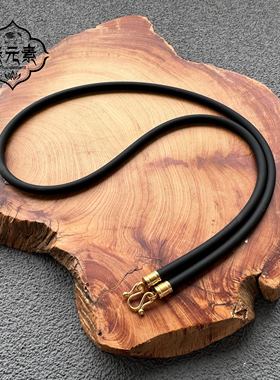 佛牌5mm黑色新款泰国硅胶负离子