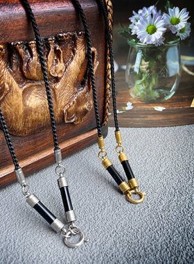 不掉色钛钢水晶柱泰国佛牌链子