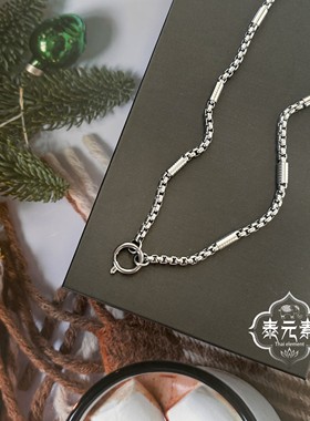 泰元素钛钢万用圆扣不掉色佛牌链