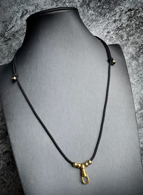 泰国佛牌钛钢弹簧扣不掉色链子