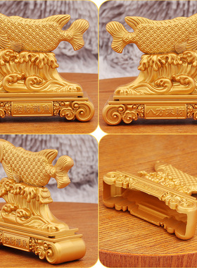 黄铜龙鱼八方来财送礼老板招财