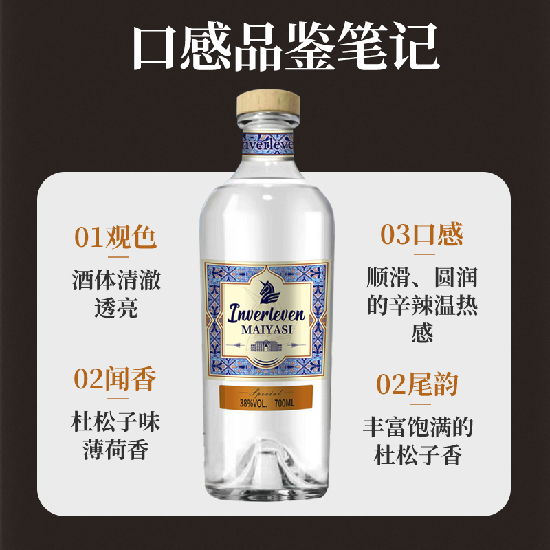 杜松子酒Gin金酒酒基酒调酒鸡尾酒搭配6支装金汤力酒琴酒长岛冰茶-图1