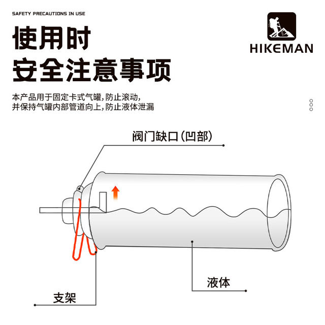 户外露营卡式炉气罐支架便携长气罐防滚支撑架托架防渗漏固定卡扣