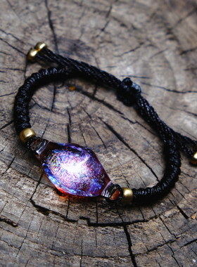 星の结晶宇宙玻璃情侣礼物饰品