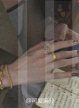 新中式贝雕栀子花金块叠戴戒指