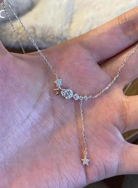 适合夏日戴的超闪星星流苏项链