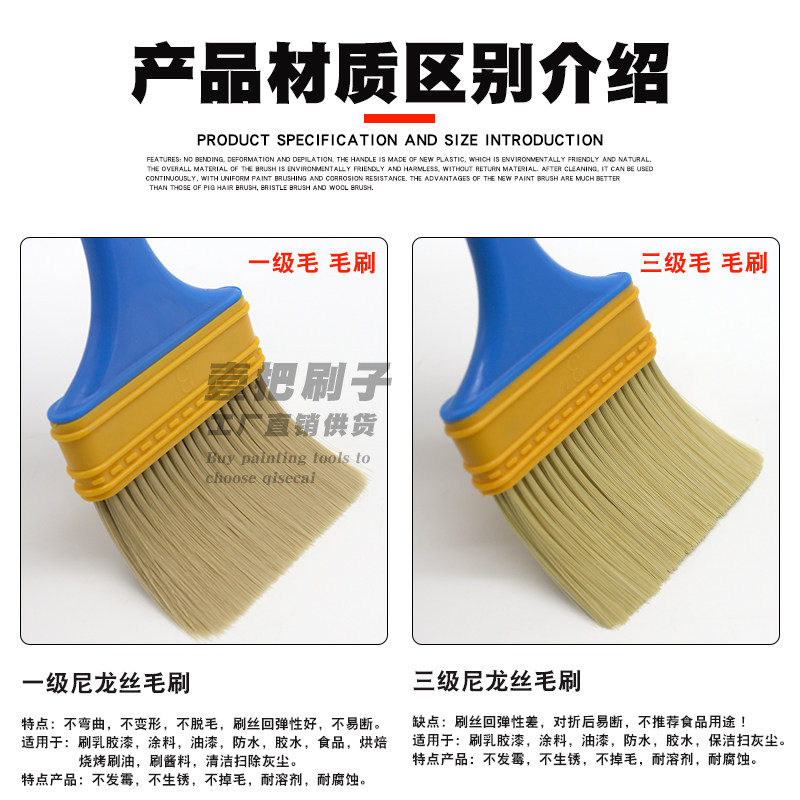 Multi-purpose nylon non-shedding brush in stock with free shipping