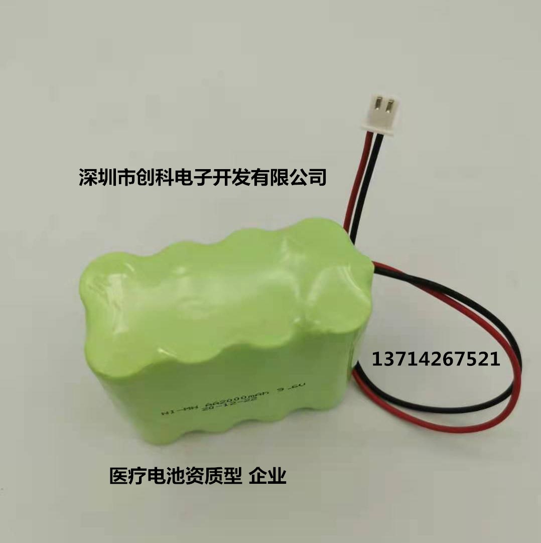 适用科力建元Kellymed ZNB-XD XK输液泵电池 NI-MH AA2000mAh9.6V - 图1