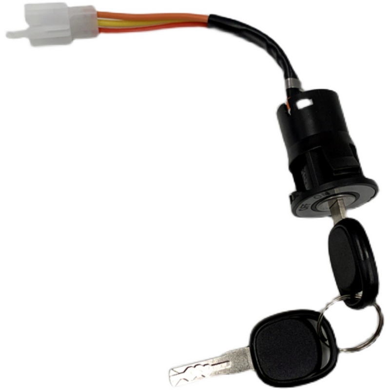 适用雅迪爱玛新国标电动自行车简易款小头电门电源锁小金果小钢炮 - 图3