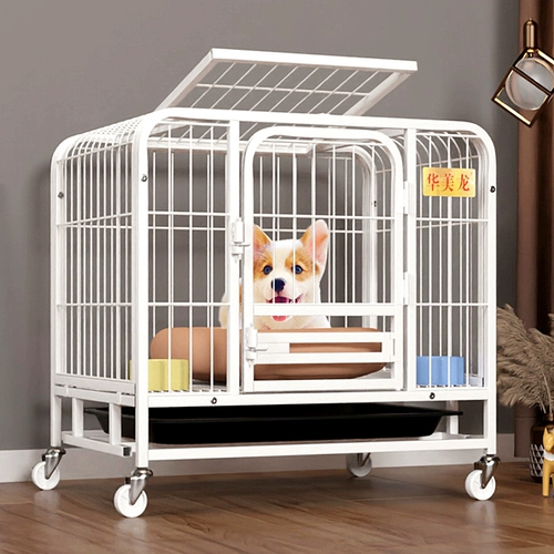 Собачья клетка жирной жирной и средней собаки маленькая собака Корки Тедди Специальная комната с туалетом ПЭТ