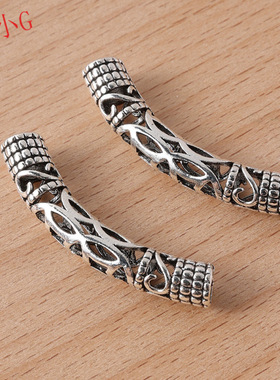 厂家批发沙金弯管镀金手链长管配