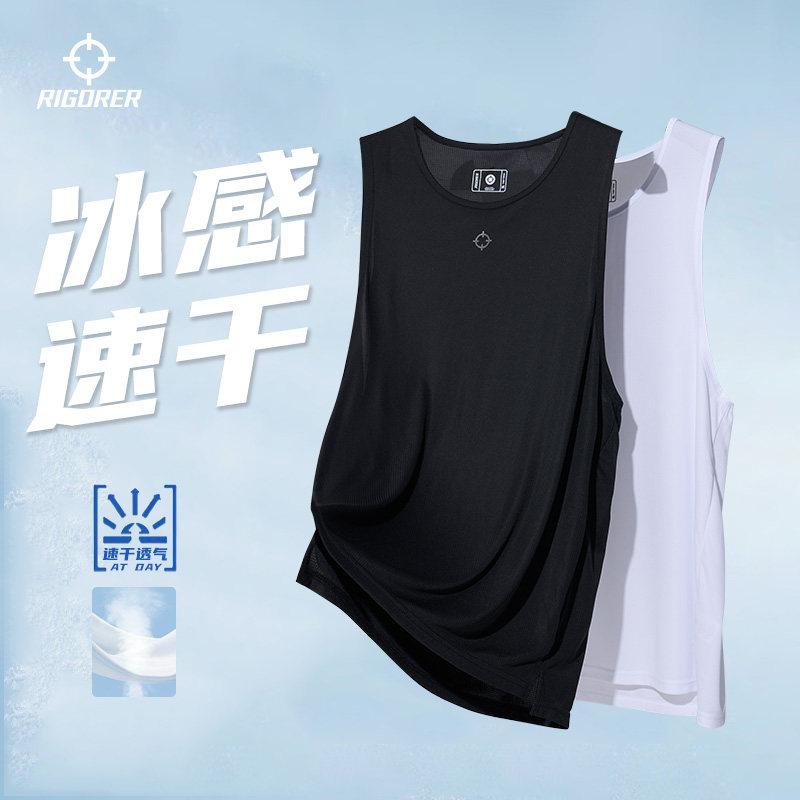 准者坎肩美式运动背心男夏季无袖速干健身篮球跑步宽松薄透气T恤