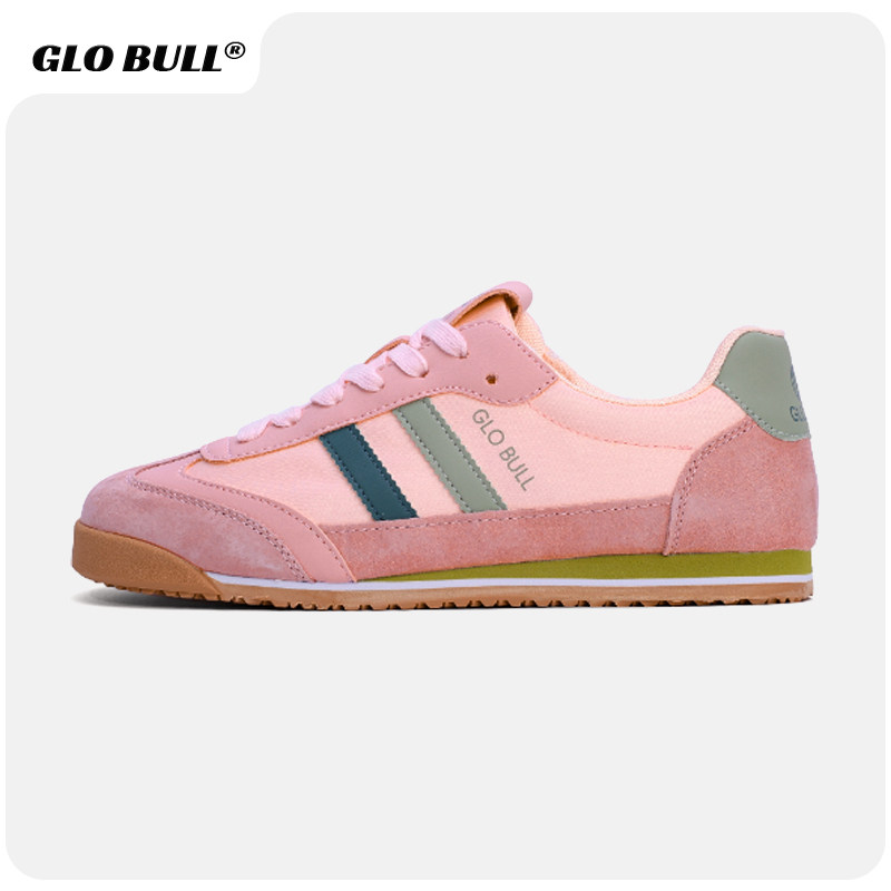 GLO BULL粉色德训鞋女2025新款春秋潮流休闲平底运动鞋阿甘鞋女款,淘宝优惠券,粉丝福利购,淘宝优惠卷