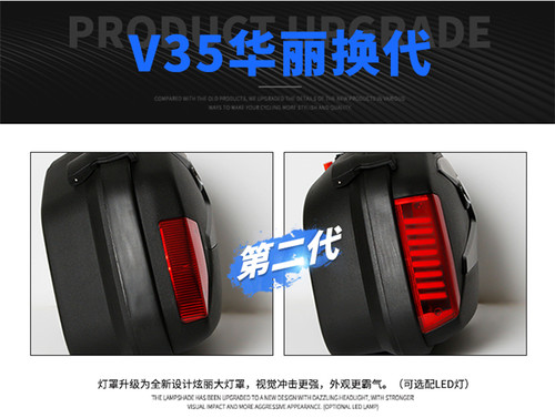 新款V35N GW250摩托车边箱GW250FS改装侧箱后备箱尾箱挂箱旅行箱 - 图1