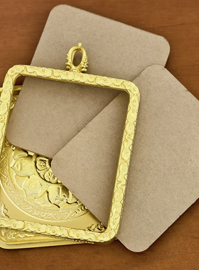 新款合金唐卡嘎乌盒道家空壳复古吊坠单双面外壳画盒精美吊坠挂件