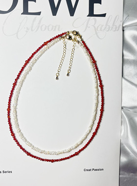 【绯红之恋】不撞款天然石流苏百搭原创纯手工高级感轻奢锁骨链女