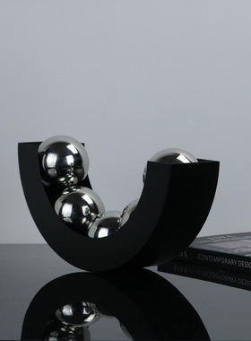 金属球U型简约装饰，时尚轻装样