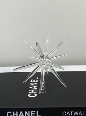 现代简约玻璃摆件，艺术软装，售