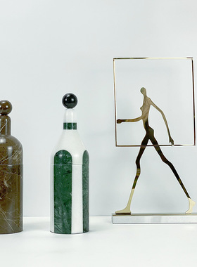 几何猎豹摆件北欧风，简约抽象装