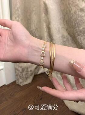 新品中式清透葫芦手链女精致贵气千金感小众轻奢设计