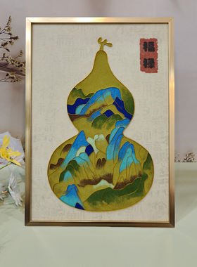 景泰蓝掐丝珐琅葫芦装饰画