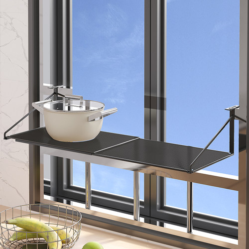 厨房窗户收纳窗台置物架挂篮防盗网阳台护栏免打孔悬挂架窗沿神器 - 图2