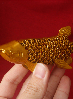 镂空金龙鱼摆件 招财进宝年年有余 店铺开业乔迁家居桌面摆件