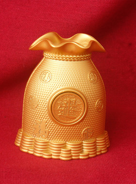 招财!福袋沙金摆件 聚财纳福 开业乔迁送礼财运亨通