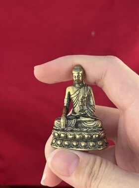 黄铜佛像摆件雕刻招财平安家居