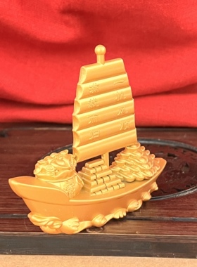 一帆风顺锌合金帆船摆件吉祥物