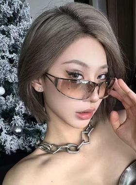 高级质感Y2K太阳眼镜金属
