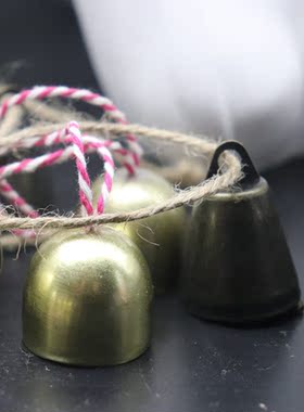二月手作 DIY香薰石膏装饰配件铃铛珠吊坠圣诞新年装饰挂牌挂件