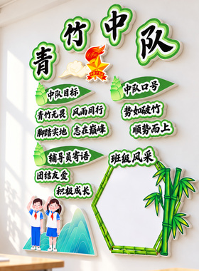 幼儿园小学中队角教室布置墙贴