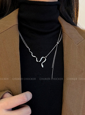 蛇形毛衣链2025年本命年