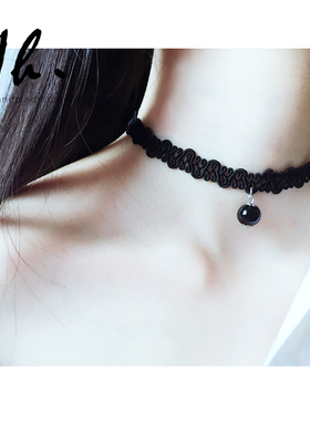 韩国短款脖带玛瑙choker包邮项链
