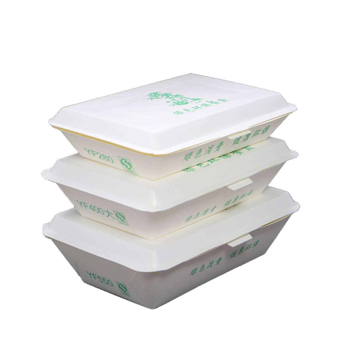 一次性环保饭盒烧烤煎饺长方形打包盒纸盒外卖快餐盒小吃盒子