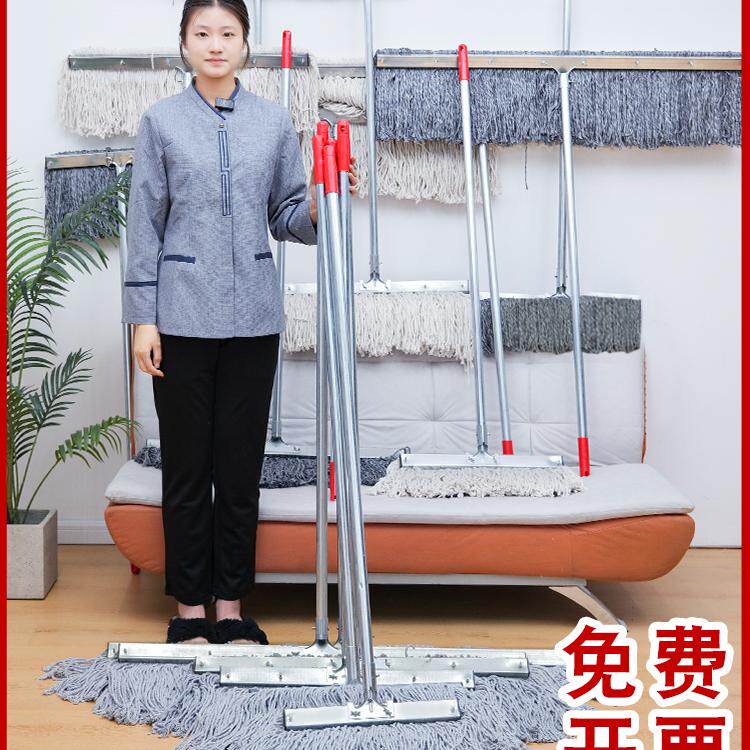 老式棉线拖把工厂车间专用加宽商场食堂特大号棉线拖把墩布一拖净