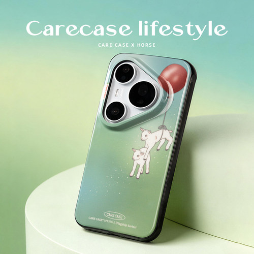 CARECASE 气球小羊透黑彩点手机壳 适用于苹果iPhone17 16 15 14 ProMax 华为Mate/Pura 原创设计 梦幻卡通 - 图3