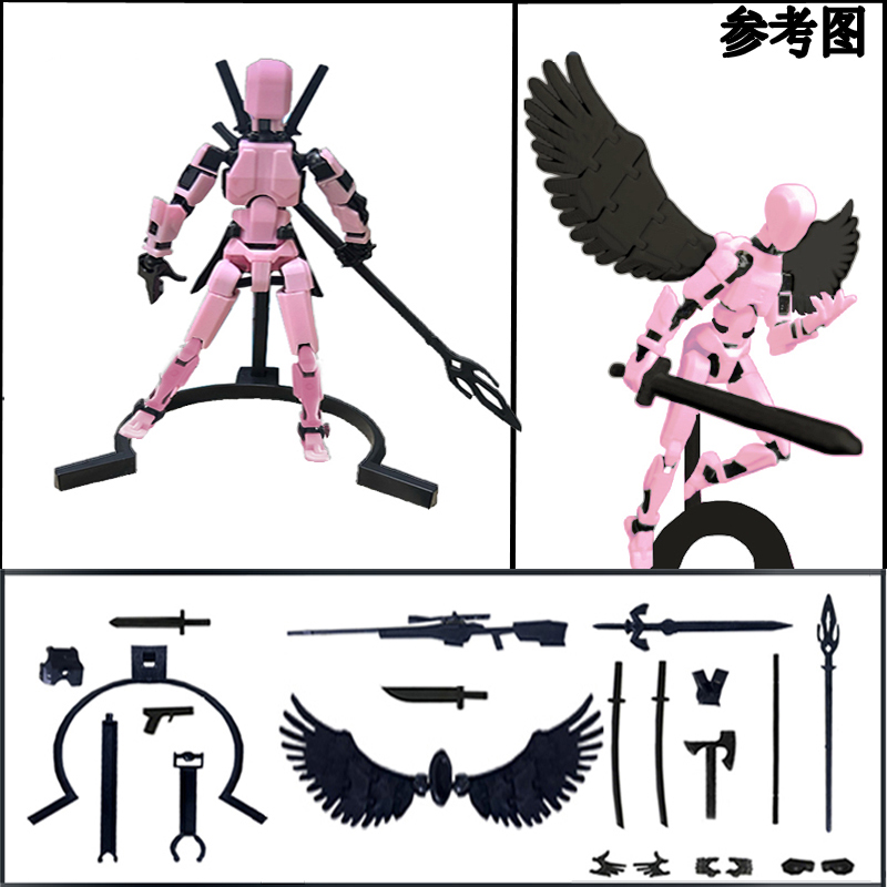 抖音同款Dummy幸运13diy手工全关节可动人偶手办拼装玩具模型摆件 - 图2